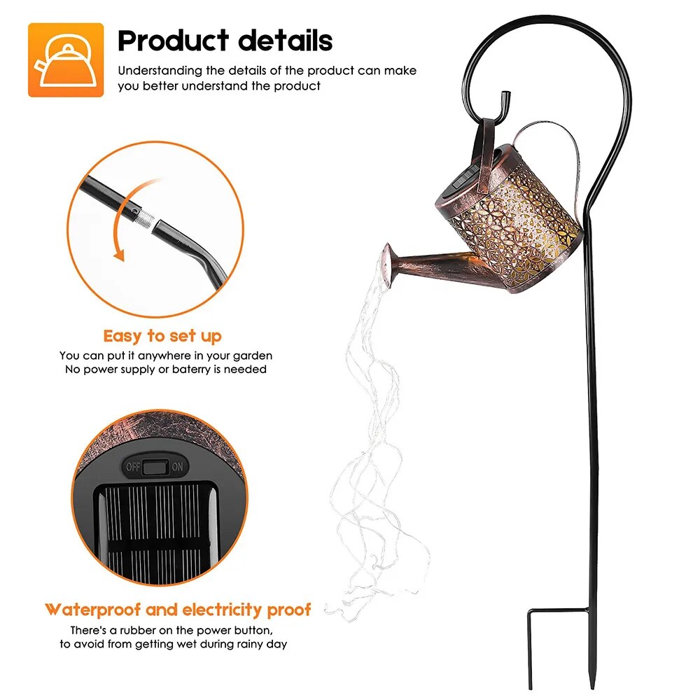Solar Watering Light Lamp